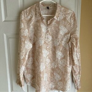 H&M Long sleeve cotton shirt sz M